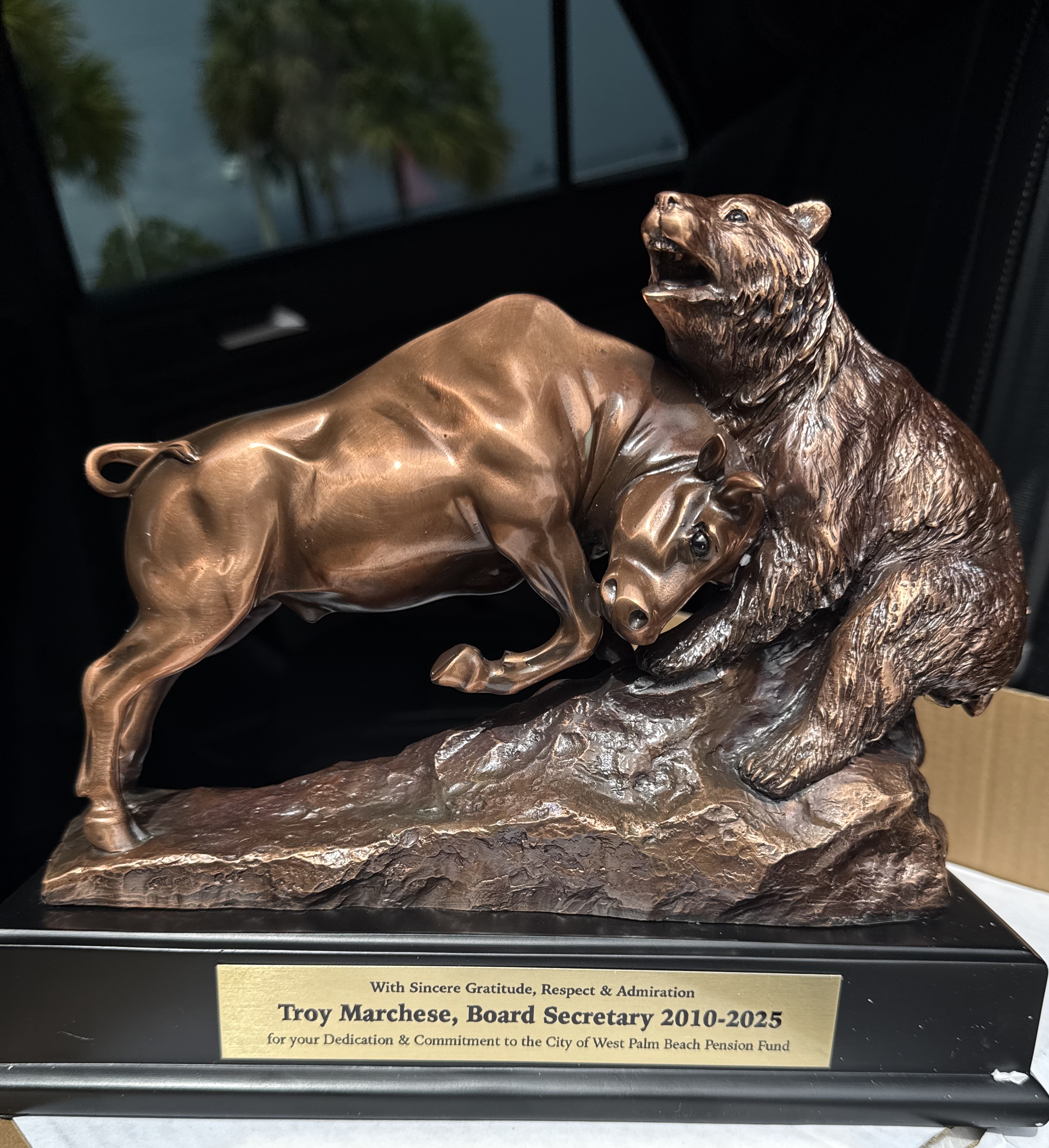August 8th, 2025: The Board of Trustees formally recognized Troy Marchese, Board Secretary for his 15 years of service as a Trustee to the Fund. He will sorely be missed. Happy Retirement Troy!