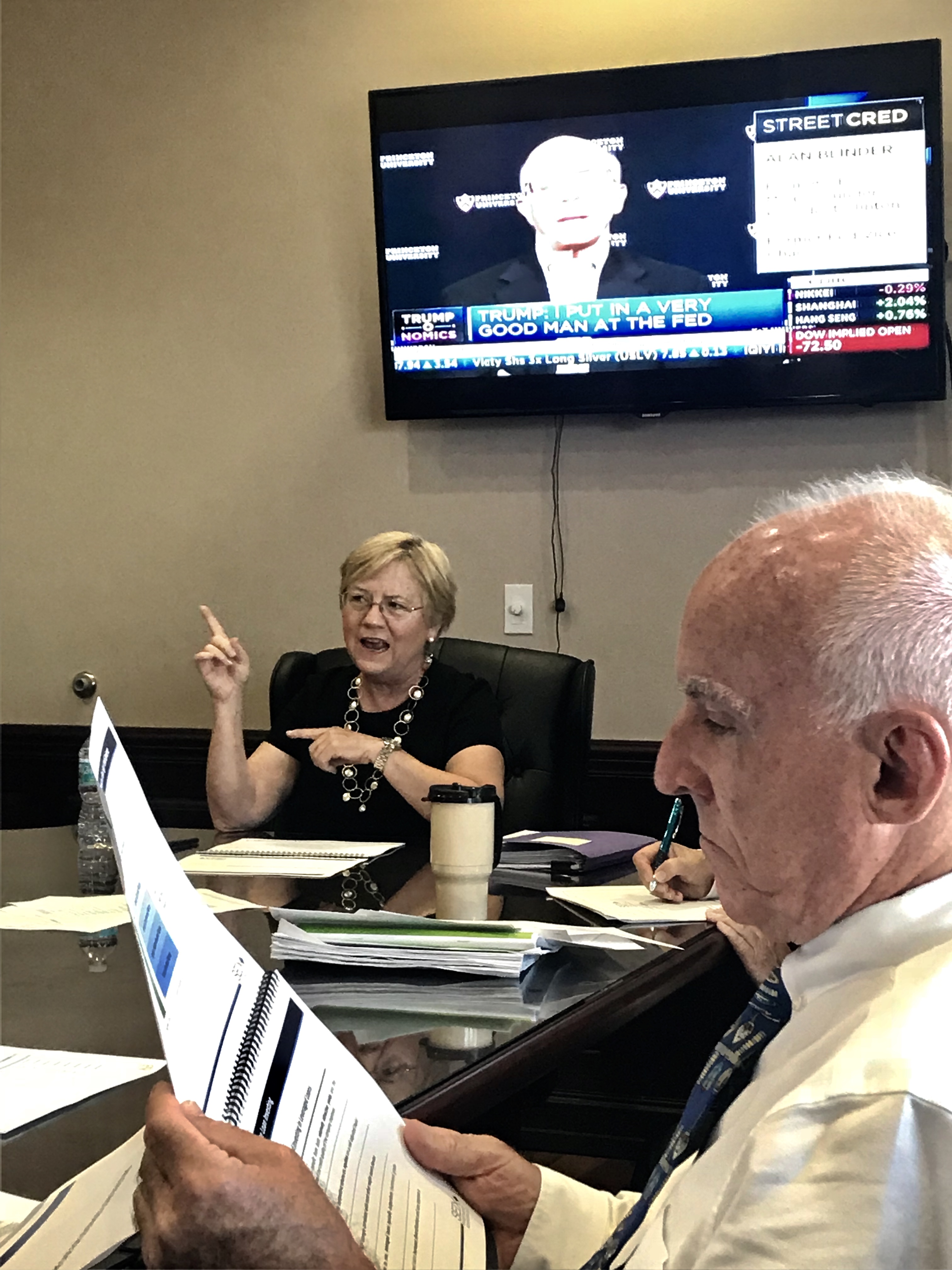 Ms. Ellen Welsh, CFA Managing Director & Senior Investment Manager of Seix Investment Advisors, LLC. was invited to present an educational presentation to the Board of Trustees. Leveraged Loan Strategy was the topic of discussion.