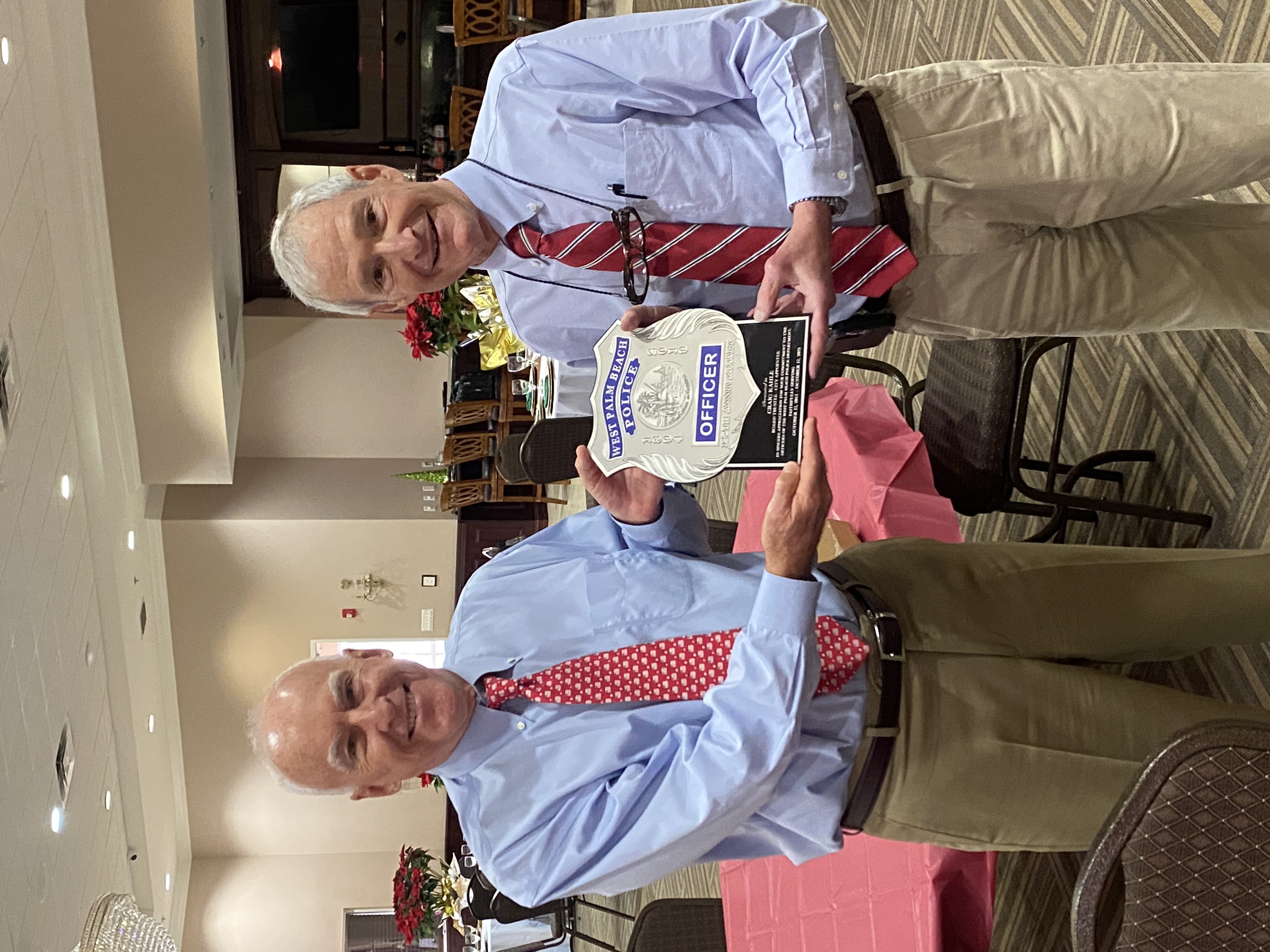 December 10, 2021: On behalf of the members of the plan, Mr. Craig Kahle (pictured left) was presented a token of appreciation for his tireless efforts as a Board Trustee 2013 - 2021.
